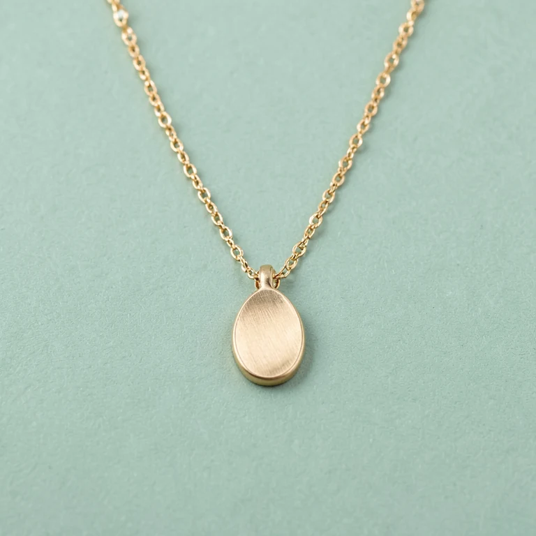 Imitation Gold-Tone Minimal Pendant Necklace