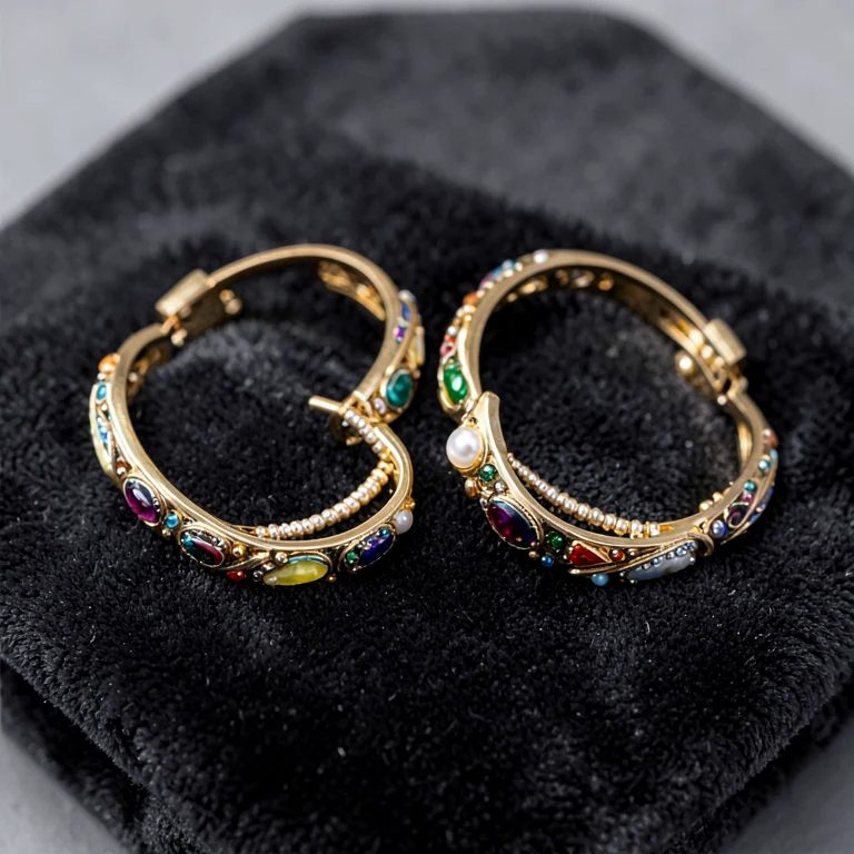 Imitation Meenakari-Style Bangle Set
