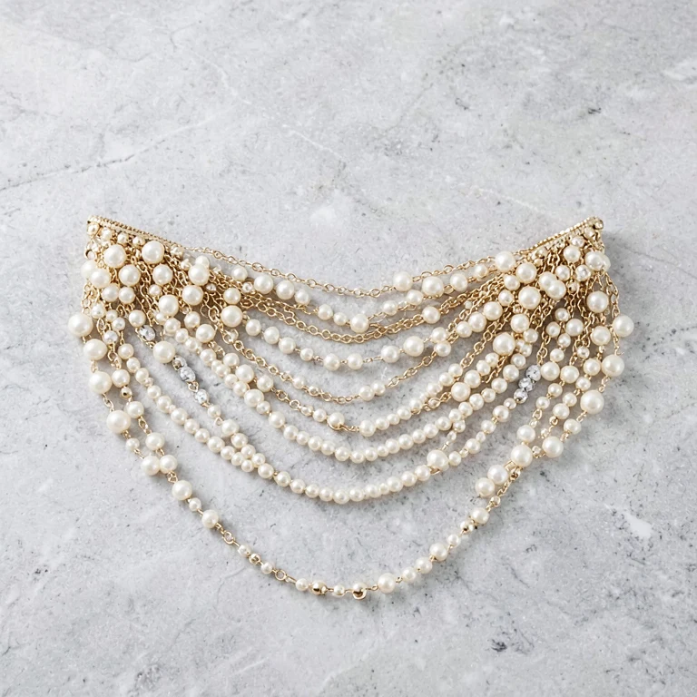 Imitation Faux Pearl Bridal Waist Belt