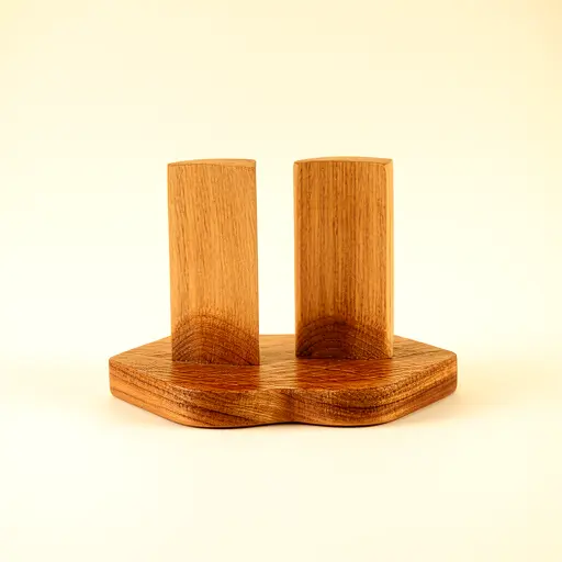 Wooden Bookend Pair