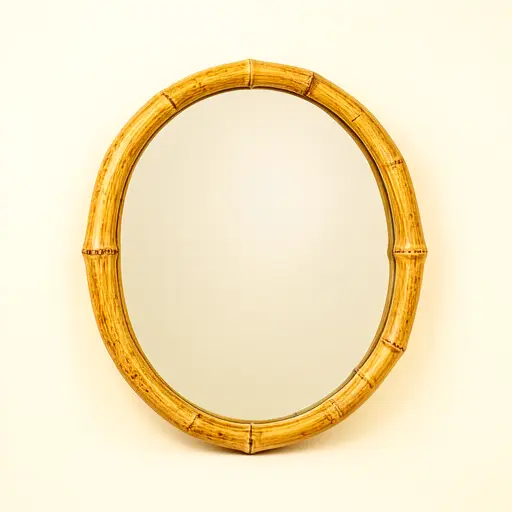 Bamboo Wall Mirror