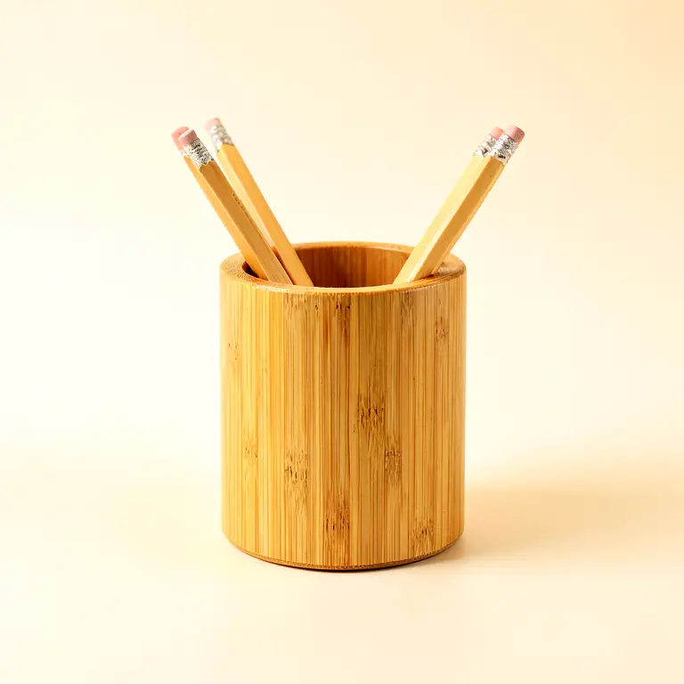 Bamboo Pencil Caddy